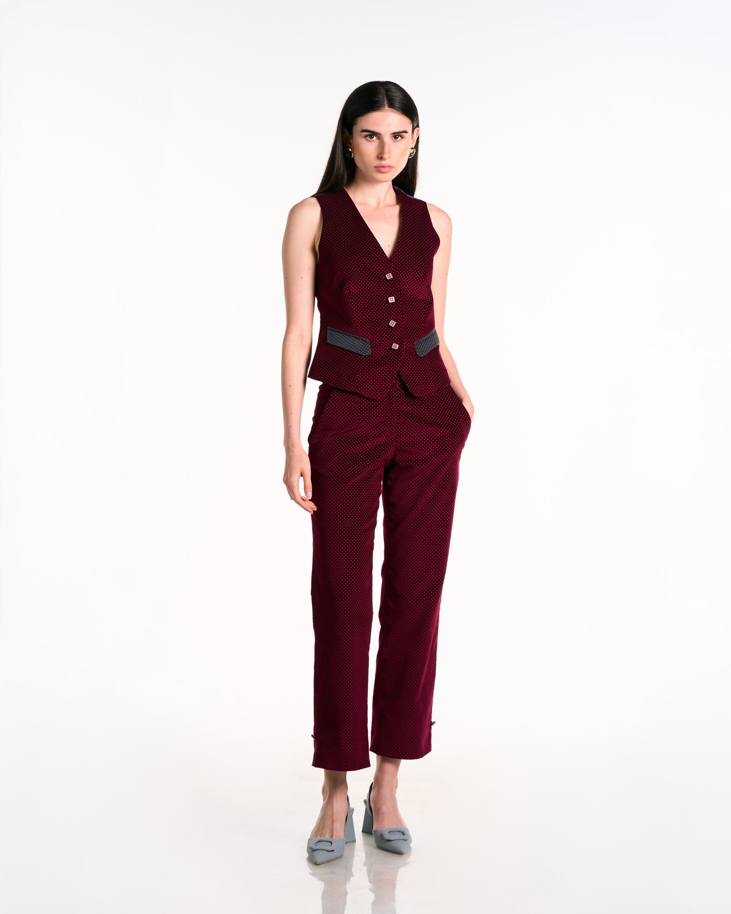 MULLED WINE VELVET SUIT PIECES